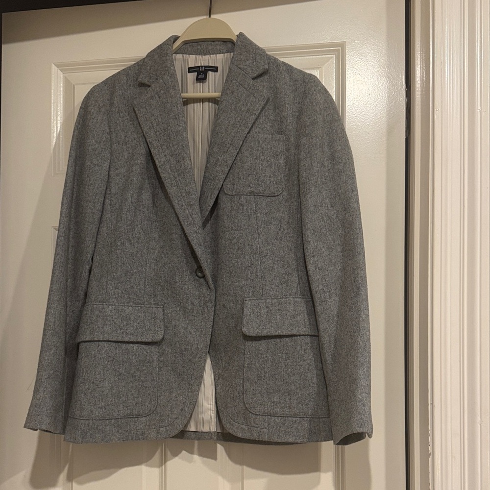 Gray Women's Blazer - Gap - Size 8 - Picture 1 of 5